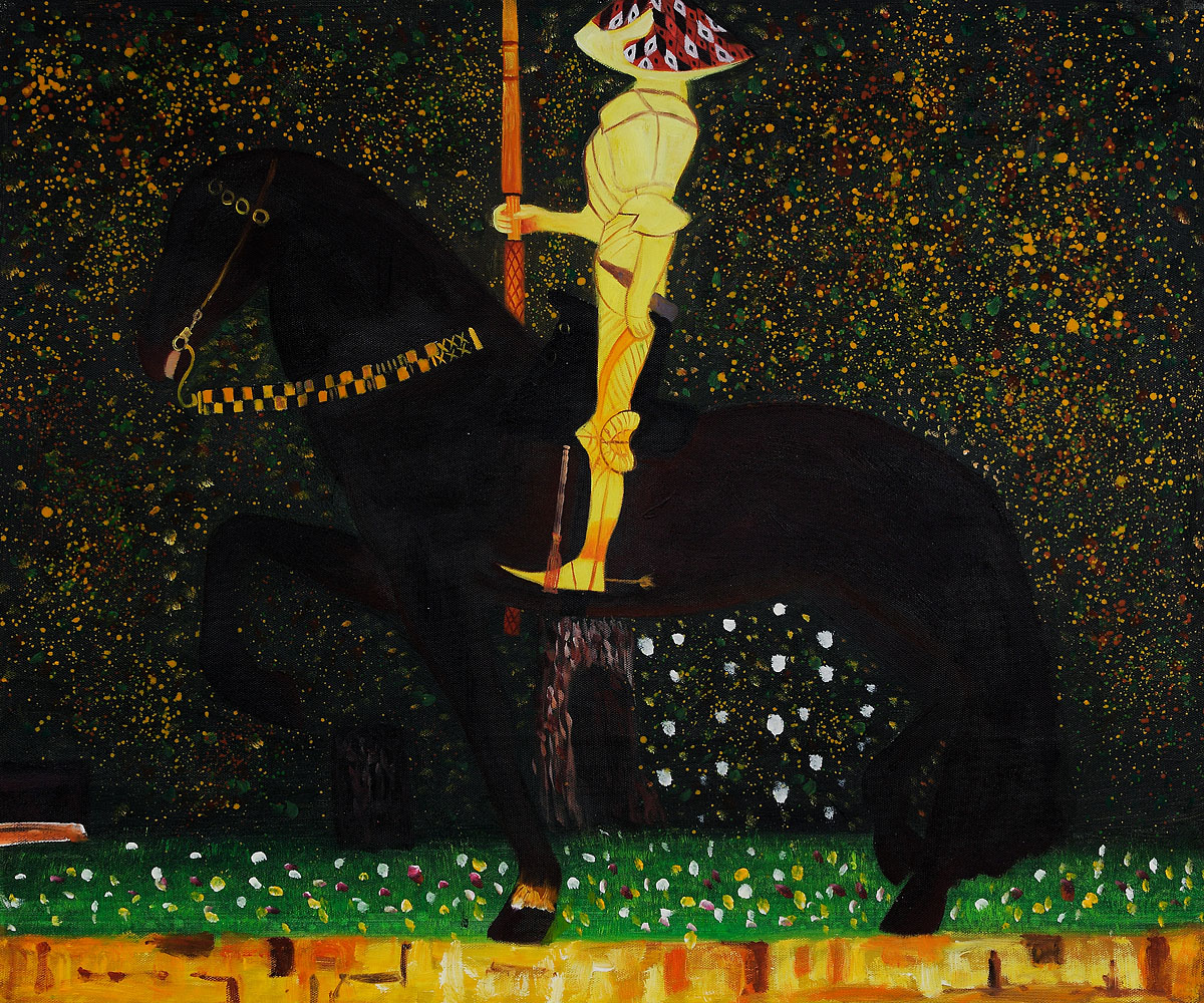 The Golden Knight - Gustav Klimt Painting - Click Image to Close